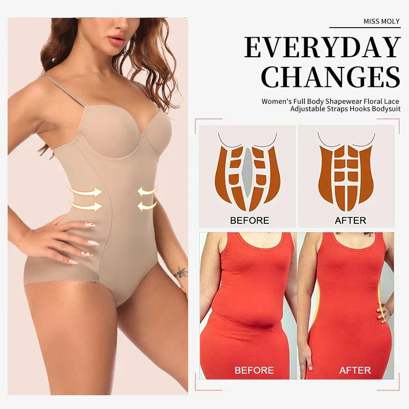 Shapewear Bodysuit for Women – Tummy Control & Butt Lifter