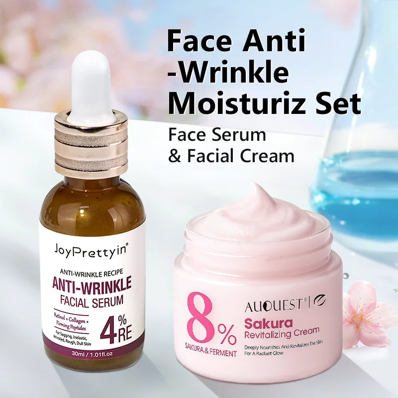 The Ultimate Anti-Aging Duo: Retinol Serum & Sakura Cream for Timeless, Youthful Skin