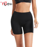 Flarixa Seamless High Waist Slip Shorts Women Stretch Boyshorts Panites Underwear Protective Pants Under Skirt Dress Hips Lfting