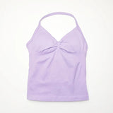 NCLAGEN Longline Strappy Top Sports Yoga Vest Women's Fitness Tank Top Gym Beautiful Open Back Bra Running Workout Halter