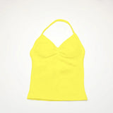 NCLAGEN Longline Strappy Top Sports Yoga Vest Women's Fitness Tank Top Gym Beautiful Open Back Bra Running Workout Halter