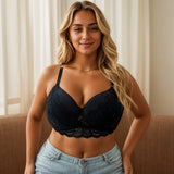 High quality Plus-size Bras Are Thin Have A Beautiful Back and Are Sexy Plus-size Underwear with Steel Rims Gathers Bra Sexy