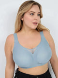 Plus Size Mesh Bralette Women's Small Chest Illusion No Side Breast No Steel Ring Comfortable Backless Underwear Innerwear