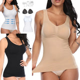 Women Shaper Slim Push Up Plus Size Bra Cami Tank Top Body Shaper Removable Shaper Underwear Slimming Vest Corset Shapewear