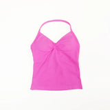 NCLAGEN Longline Strappy Top Sports Yoga Vest Women's Fitness Tank Top Gym Beautiful Open Back Bra Running Workout Halter