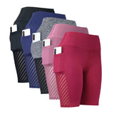 Women’s High Waist Yoga Shorts with Hip Lift & Pockets