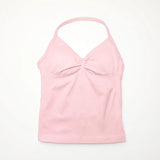 NCLAGEN Longline Strappy Top Sports Yoga Vest Women's Fitness Tank Top Gym Beautiful Open Back Bra Running Workout Halter
