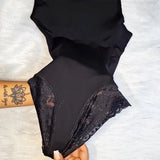 Shapewear Colombian High quality Shape jumpsuit with front zipper and Hook Double Compression belly corsets consecutive rows