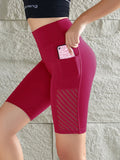 Women’s High Waist Yoga Shorts with Hip Lift & Pockets