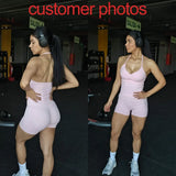 NCLAGEN Longline Strappy Top Sports Yoga Vest Women's Fitness Tank Top Gym Beautiful Open Back Bra Running Workout Halter