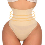 High Waist Tummy Control Panties Women Thong Panty Shaper Slimming Underwear Butt Lifter Belly Shaping Cincher Brief Body Shaper
