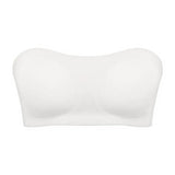 Women's Sexy Strapless Push Up Bra Removable Padded Seamless Ice Silk Top Women Invisible Beauty Back Anti-slip Off-shoulder Bra