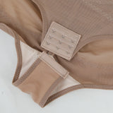 Women Cross Tummy Control Shapewear Sexy Mesh Slimming Waist Briefs Bodysuit Thin Breast Cup Body Shaper Butt Lifter Smooth Body